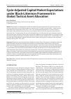 Научная статья на тему 'Cycle-Adjusted Capital market expectations under Black-Litterman framework in Global tactical asset allocation'