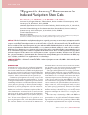 Научная статья на тему '“epigenetic memory” phenomenon in induced pluripotent stem cells'