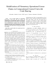 Научная статья на тему 'Modification of Elementary Operational Linear Chains in Compositional Control Unit with Code Sharing'