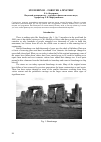 Научная статья на тему 'Stonehenge - forever a mystery'