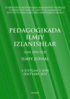 Научный журнал по наукам об образовании, 'Pedagogikada ilmiy izlanishlar'