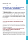 Научная статья на тему 'A case of thoracic psammomatous and meningothelial subtype meningioma presenting with atypical low back pain and sciatica'