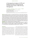 Научная статья на тему 'A COMPARATIVE ANALYSIS OF CSF AND THE BLOOD LEVELS OF MONOAMINES AS NEUROHORMONES IN RATS DURING ONTOGENESIS'