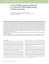 Научная статья на тему 'A novel high-resolving method for genomic PCR-fingerprinting of enterobacteria'