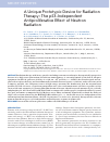 Научная статья на тему 'A unique prototypic device for radiation therapy: the p53-independent antiproliferative effect of neutron radiation'