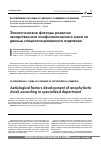 Научная статья на тему 'Aetiological factors development of anaphylactic shoсk according to specialized department'