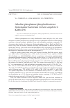 Научная статья на тему 'ALKALINE PHOSPHATASE/PHOSPHODIESTERASE FROM MARINE BACTERIUM COBETIA AMPHILECTI KMM 296'