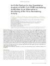 Научная статья на тему 'AN ELISA PLATFORM FOR THE QUANTITATIVE ANALYSIS OF SARS-COV-2 RBD-NEUTRALIZING ANTIBODIES AS AN ALTERNATIVE TO MONITORING OF THE VIRUS-NEUTRALIZING ACTIVITY'