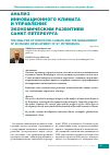 Научная статья на тему 'Анализ инновационного климата и управление экономическим развитием Санкт-Петербурга'