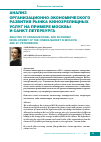 Научная статья на тему 'Анализ организационно-экономического развития рынка кинозрелищных услуг на примере Москвы и Санкт-Петербурга'