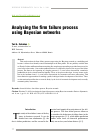 Научная статья на тему 'Analysing the firm failure process using Bayesian networks'