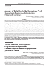 Научная статья на тему 'Analysis of Skills Needed by Unemployed Fresh Graduates in Business Administration: Evidence from Oman'