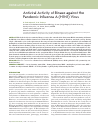 Научная статья на тему 'Antiviral activity of binase against the pandemic influenza a (H1N1) virus'