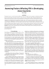 Научная статья на тему 'ASSESSING FACTORS AFFECTING FDI IN DEVELOPING ASIAN COUNTRIES'