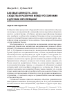 Научная статья на тему 'Базовые ценности-2008: сходства и различия между россиянами и другими европейцами'