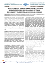 Научная статья на тему 'BUG’ TURBINALARINING PAST BOSIMLI SILINDRI SAMARADORLIGINI OSHIRADIGAN OPTIMAL BOSHQARUV ALGORITMLARINI ISHLAB CHIQISH'