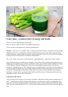 Научная статья на тему 'Celery juice a natural elixir of energy and health'