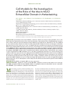 Научная статья на тему 'Cell models for the investigation of the role of the mucin MUC1 extracellular domain in metastasizing'