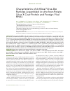 Научная статья на тему 'Characteristics of artificial virus-like particles assembled in vitro from Potato virus x coat protein and foreign viral RNAs'