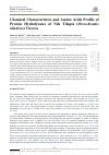 Научная статья на тему 'Chemical Characteristics and Amino Acids Profile of Protein Hydrolysates of Nile Tilapia (Oreochromis niloticus) Viscera'