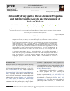 Научная статья на тему 'Chitosan Hydroxyapatite: Physic-chemical Properties and its Effect on the Growth and Development of Broiler Chickens'