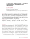 Научная статья на тему 'Chromosomal Aberrations As a Biological Phenomenon in Human Embryonic Development'