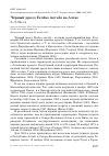 Научная статья на тему 'Чёрный дрозд Turdus merula на Алтае'