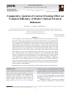 Научная статья на тему 'Comparative Analysis of Contract Farming Effect on Technical Efficiency of Broiler Chicken Farms in Indonesia'
