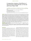 Научная статья на тему 'COMPARATIVE ANALYSIS OF THE EFFECTS OF UPCONVERSION NANOPARTICLES ON NORMAL AND TUMOR BRAIN CELLS'