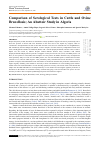 Научная статья на тему 'Comparison of Serological Tests in Cattle and Ovine Brucellosis; An Abattoir Study in Algeria'