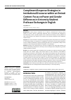 Научная статья на тему 'Compliment Response Strategies in Institutional Discourse within an Emirati Context: Focus on Power and Gender Differences in University StudentProfessor Exchanges in English'
