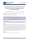 Научная статья на тему 'COMPOSITION AND STRUCTURE OF MACROINVERTEBRATE COMMUNITIES OF LAKES IN DIFFERENT ALTITUDINAL ZONES OF RUSSIAN ALTAI'