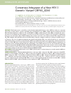 Научная статья на тему 'Consensus integrase of a new HIV-1 genetic variant CRF63_02A1'