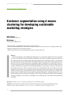 Научная статья на тему 'CUSTOMER SEGMENTATION USING K-MEANS CLUSTERING FOR DEVELOPING SUSTAINABLE MARKETING STRATEGIES'