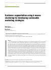 Научная статья на тему 'Customer segmentation using k-means clustering for developing sustainable marketing strategies'