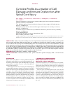 Научная статья на тему 'CYTOKINE PROFILE AS A MARKER OF CELL DAMAGE AND IMMUNE DYSFUNCTION AFTER SPINAL CORD INJURY'