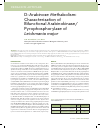 Научная статья на тему 'D-Arabinose methabolism: characterization of bifunctional Arabinokinase/ pyrophosphorylase of Leishmania major'