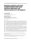 Научная статья на тему 'Detection of patterns and trends in patient behavior while using electronic applications and Internet resources for self-diagnosis'