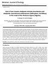 Научная статья на тему 'Diet of two locusts Oedipoda miniata mauritanica and Oedipoda coerulescens sulfurescens (Orthoptera: Acrididae) in the coast of the Tlemcen region (Algeria)'