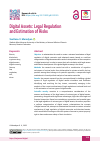 Научная статья на тему 'Digital Assets: Legal Regulation and Estimation of Risks'