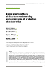 Научная статья на тему 'Digital plant: methods of discrete-event modeling and optimization of production characteristics'