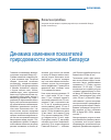 Научная статья на тему 'Динамика изменения показателей природоемкости экономики Беларуси'