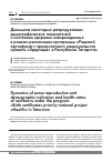 Научная статья на тему 'Динамика некоторых репродуктивно-демографических показателей и состояния здоровья новорожденных в рамках реализации программы «Родовой сертификат» приоритетного национального проекта «Здоровье» в Республике Татарстан'