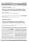 Научная статья на тему 'Динамика резистентности Helicobacter pylori к компонентам схем эрадикационной терапии'