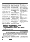 Научная статья на тему 'Динамика заболеваемости раком молочной железы у женщин в Азербайджане за период 2007–2011 гг'