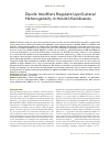 Научная статья на тему 'Dipole modifiers regulate lipid lateral heterogeneity in model membranes'