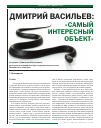 Научная статья на тему 'Дмитрий Васильев: «Самый интересный объект»'