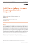 Научная статья на тему 'DO ESG FACTORS INFLUENCE INVESTMENT ATTRACTIVENESS OF THE PUBLIC COMPANIES?'