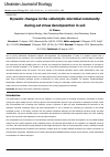 Научная статья на тему 'Dynamic changes in the cellulolytic microbial community during oat straw decomposition in soil'