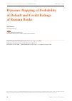 Научная статья на тему 'DYNAMIC MAPPING OF PROBABILITY OF DEFAULT AND CREDIT RATINGS OF RUSSIAN BANKS'